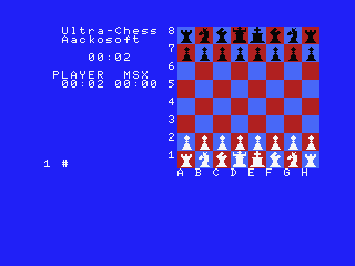 Ultra Chess screenshot 3 for MSX